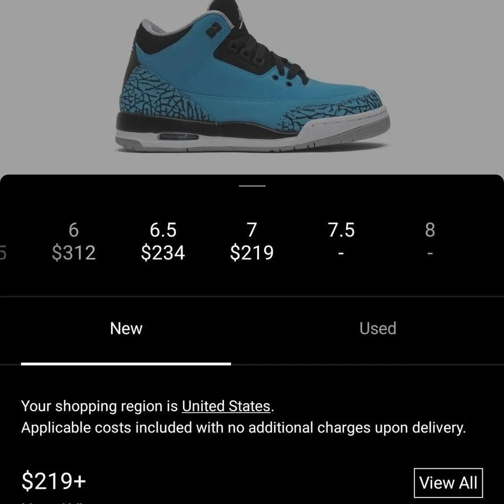 2014 Air Jordan 3 Retro Dark Powder Blue/Black-Wolf Grey-White Grade School